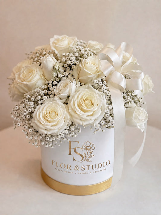 White Elegance Hatbox