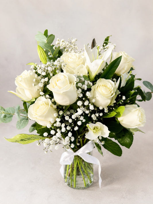 White Roses and Lilies